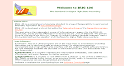 Desktop Screenshot of irig106.org